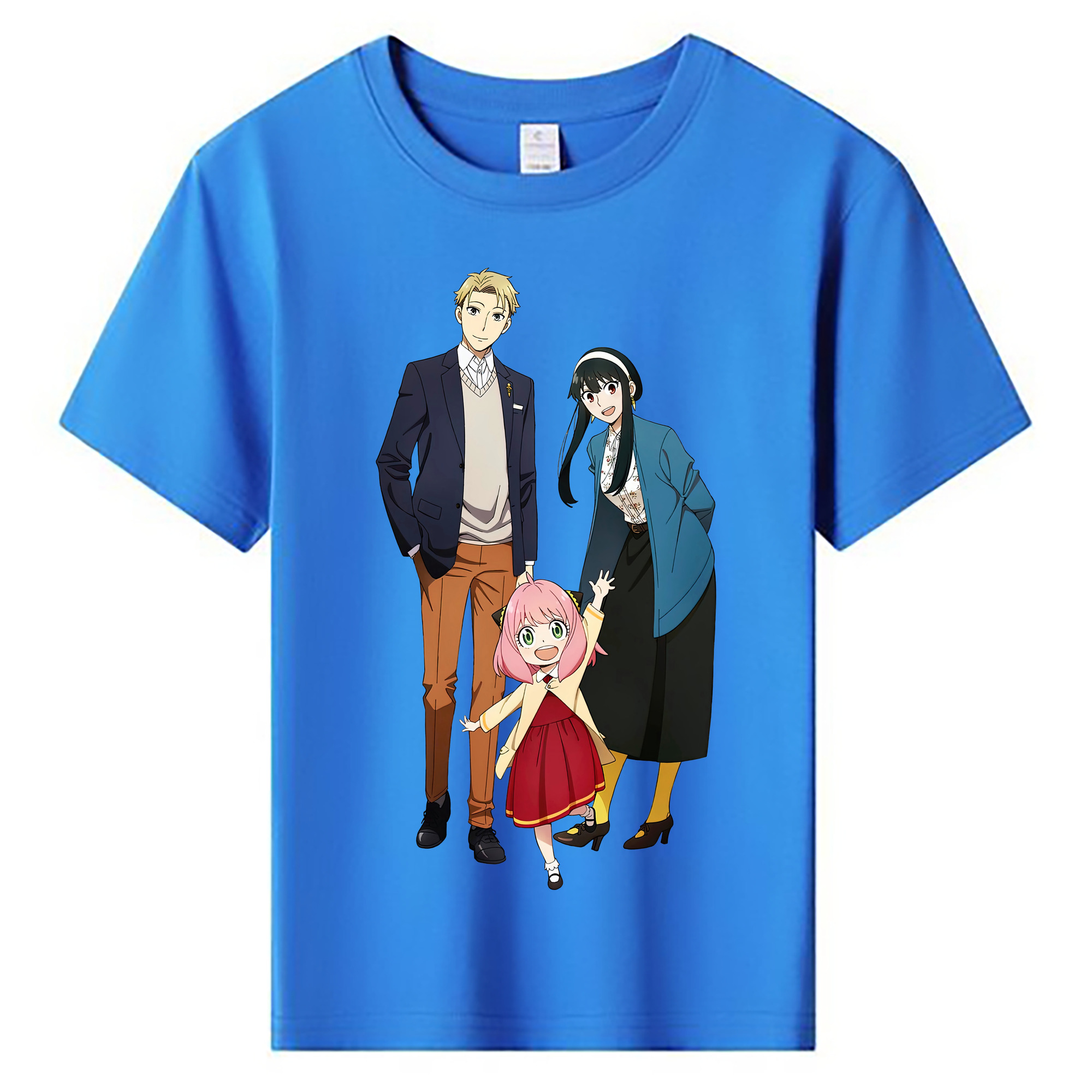 （画像用） SPY×FAMILY间谍家家酒 綿100％キッズTシャツ（フロントプリント）